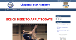 Desktop Screenshot of chaparralstaracademy.com