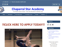 Tablet Screenshot of chaparralstaracademy.com